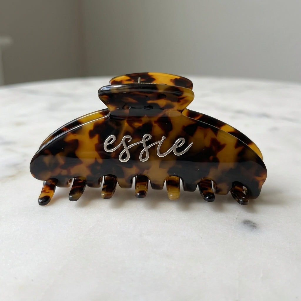 Personalised Signature Paddle Hair Claw Clip
