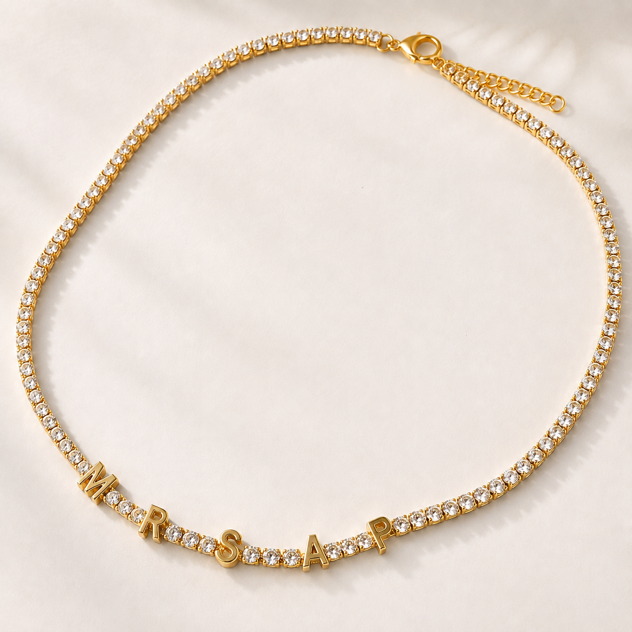 Custom Name Tennis Necklace