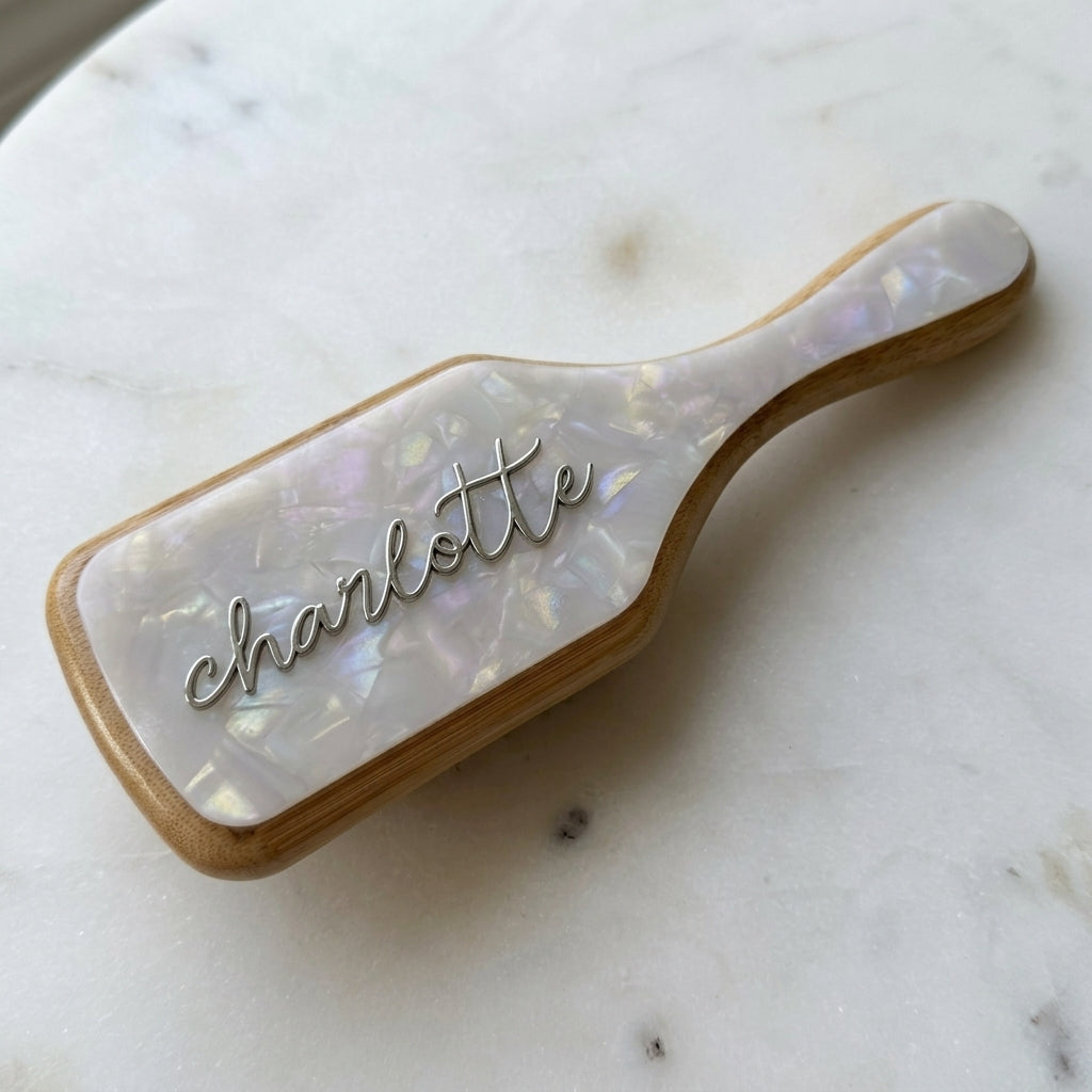 Personalised Signature Paddle Hair Brush