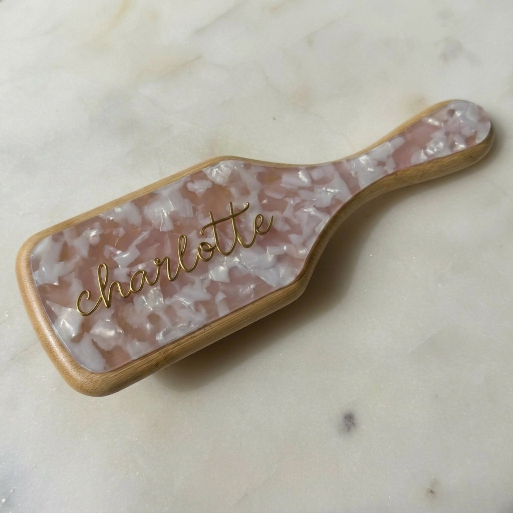 Personalised Signature Paddle Hair Brush