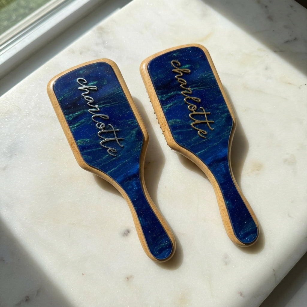 Personalised Signature Paddle Hair Brush
