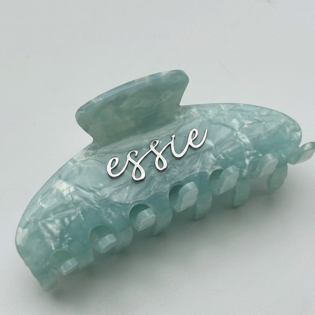 Personalised Signature Paddle Hair Claw Clip