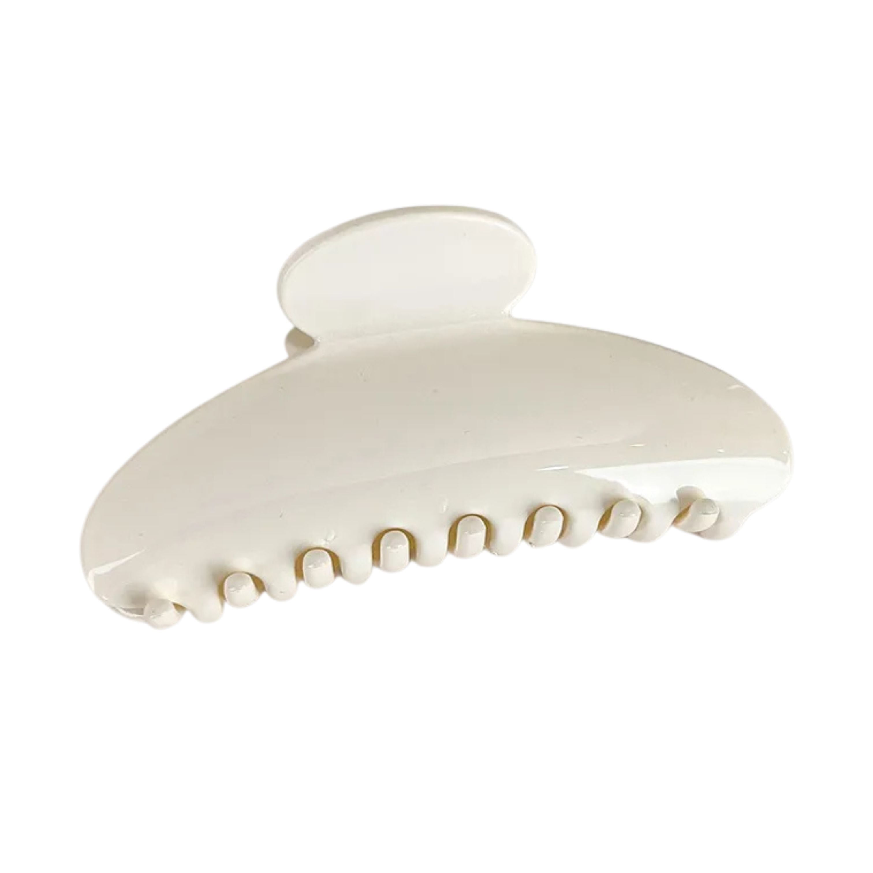 White Hair Claw Clip