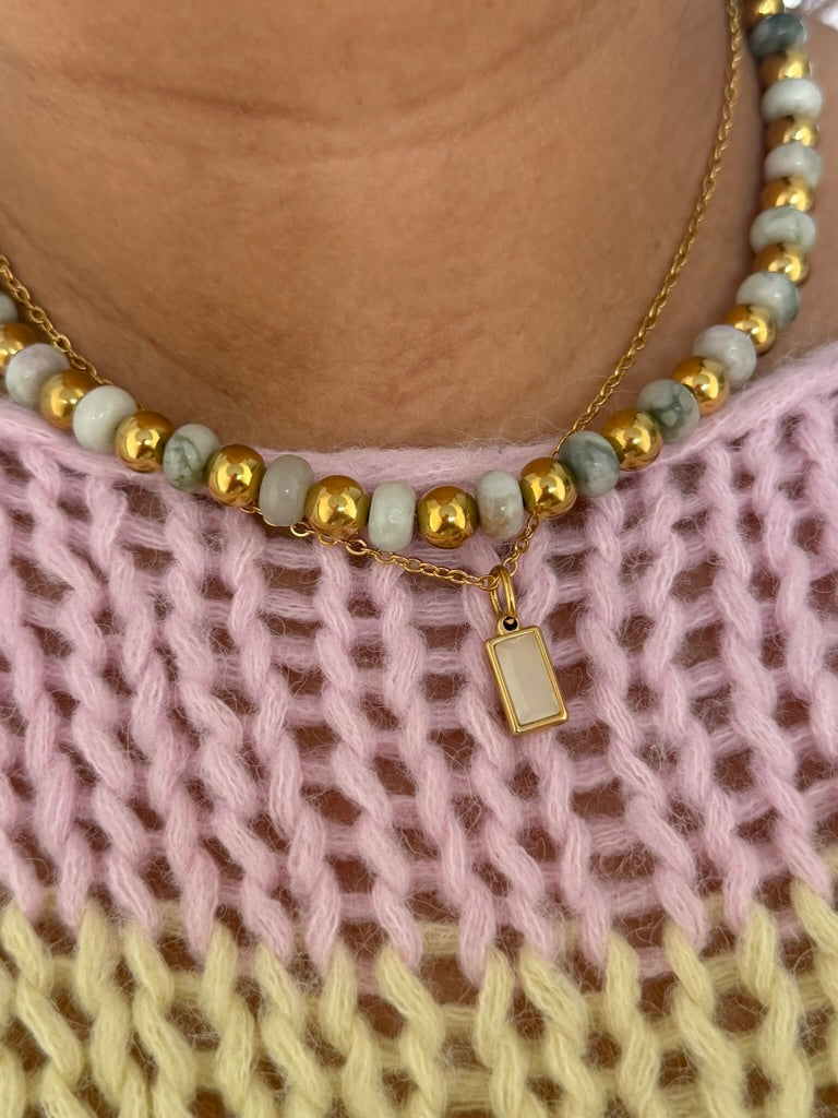 Golden Ball Crystal Necklace