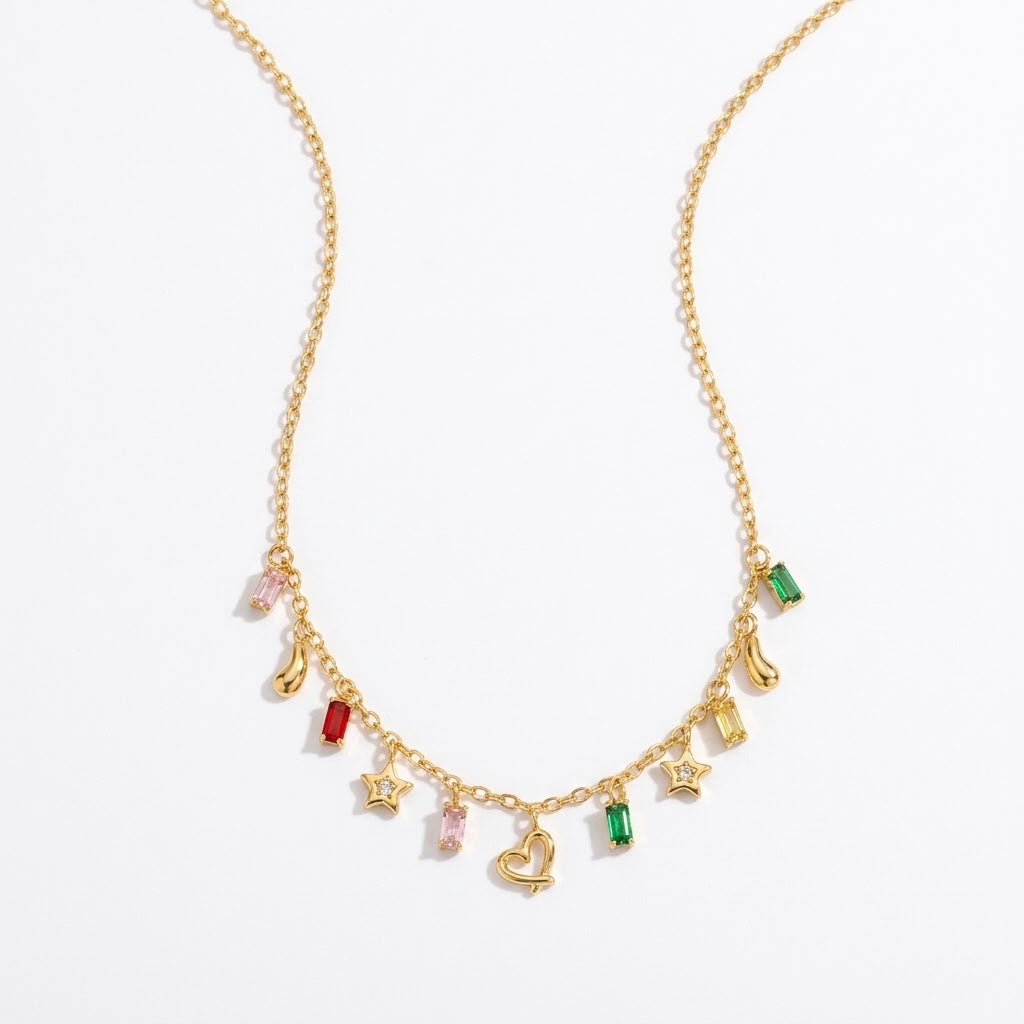 Confetti Charm Necklace