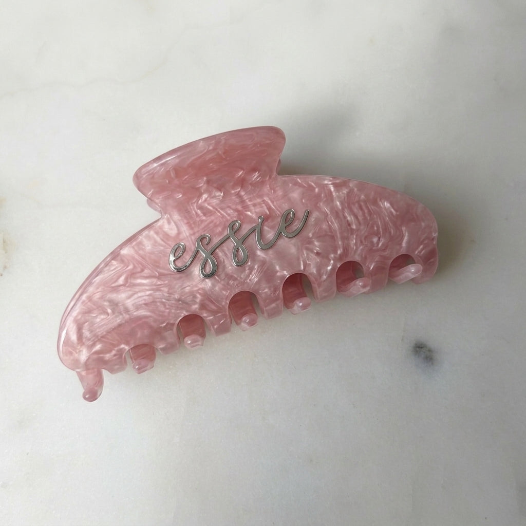 Personalised Signature Paddle Hair Claw Clip