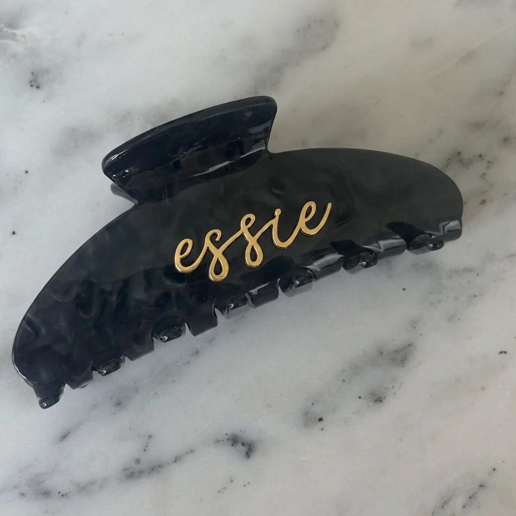 Personalised Signature Paddle Hair Claw Clip