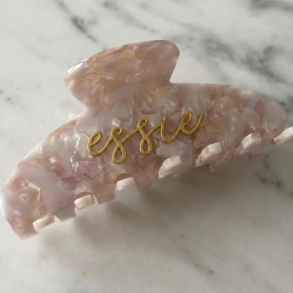 Personalised Signature Paddle Hair Claw Clip