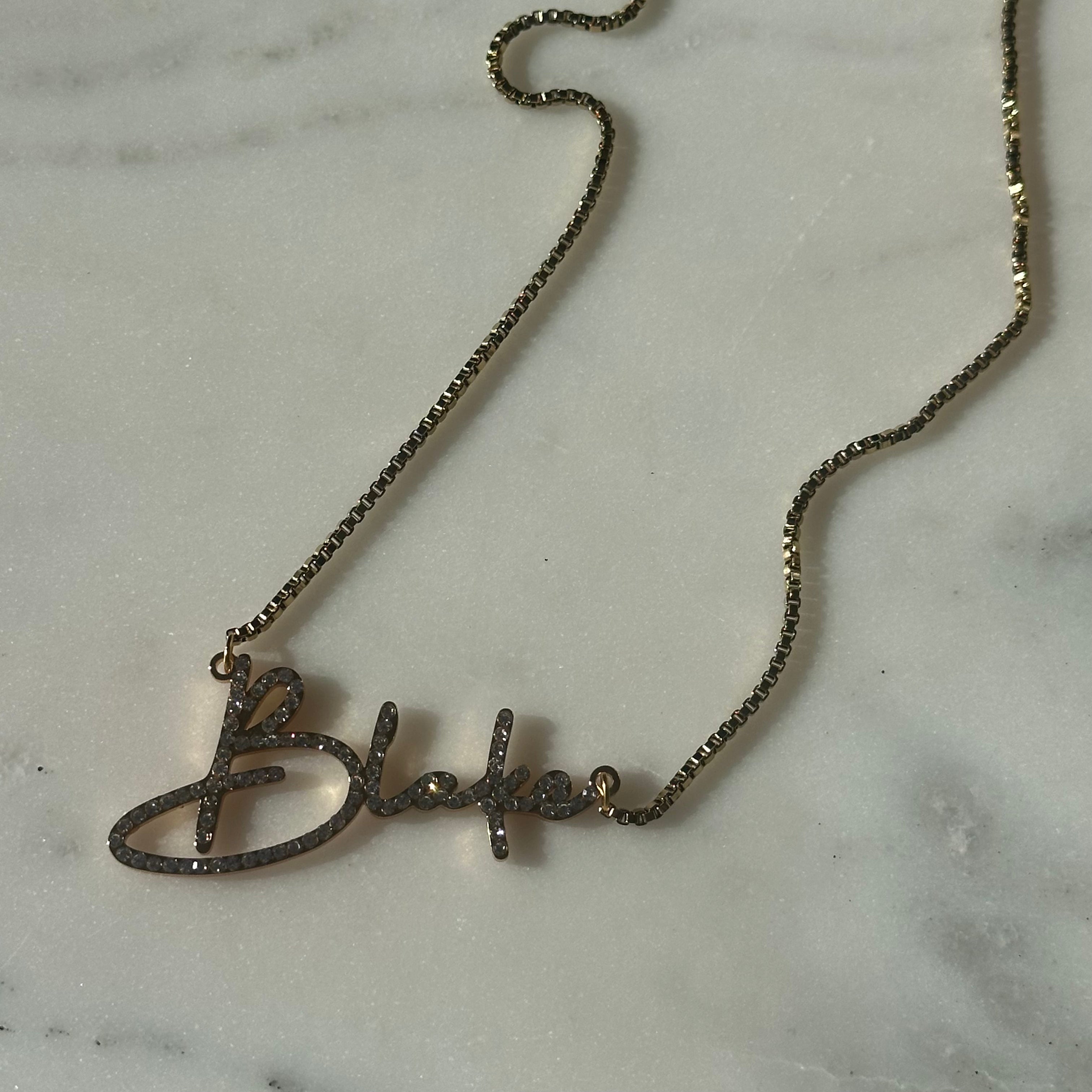 Crystal Name Necklace