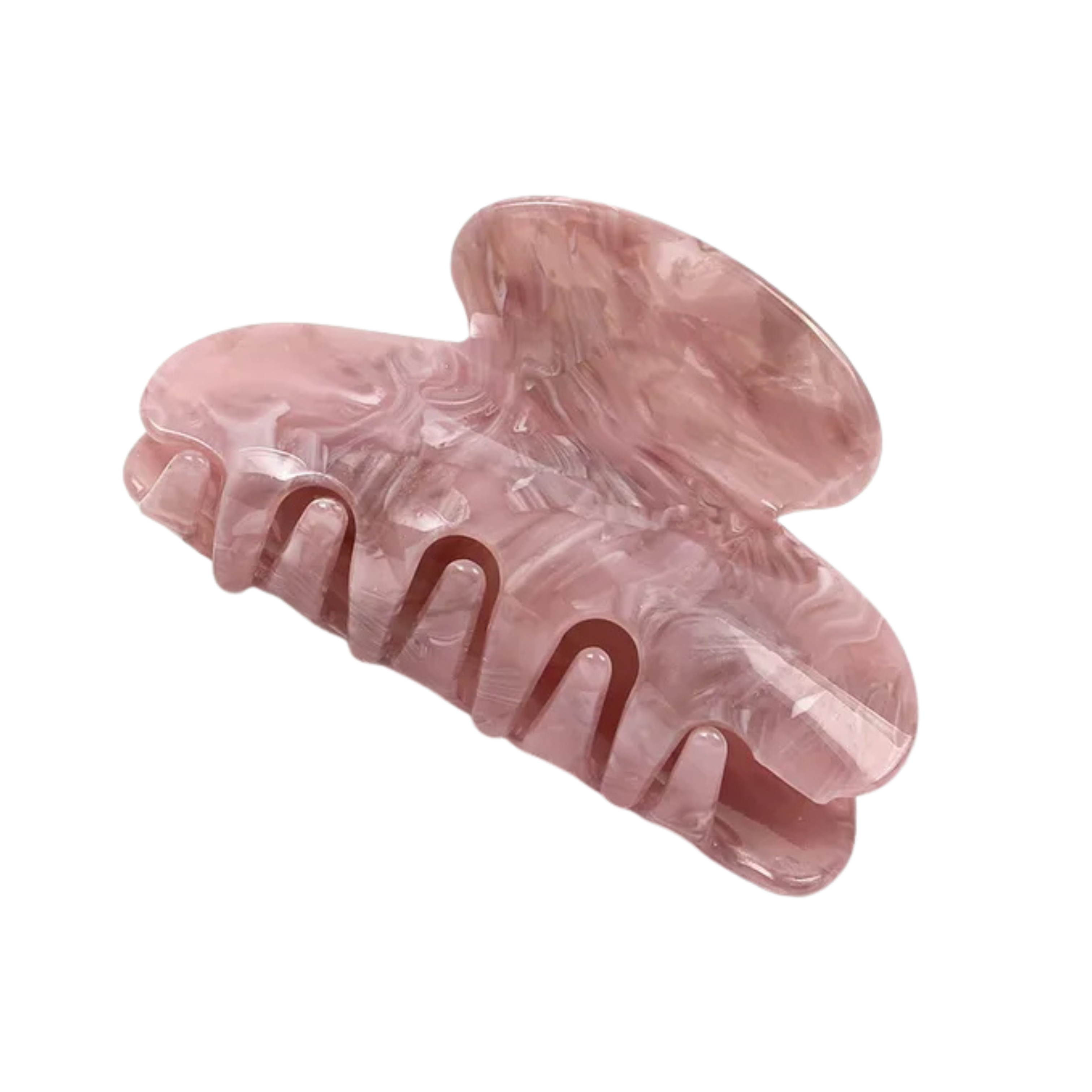 Pink Marble Hair Claw Clip
