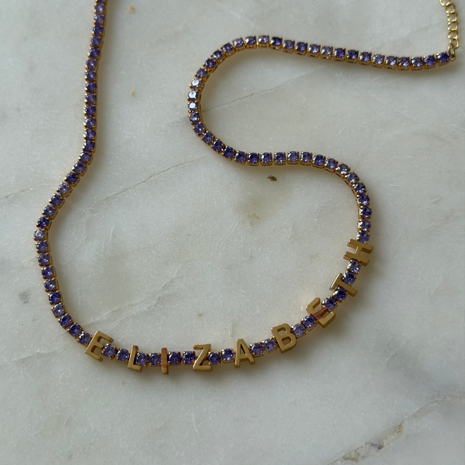 Custom Name Tennis Necklace