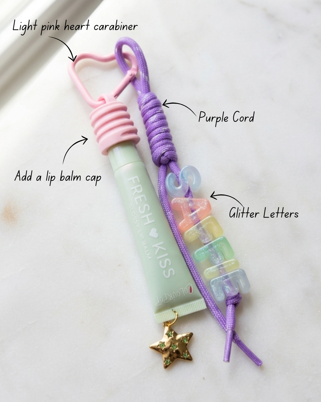 Personalised Letter Bag Charm