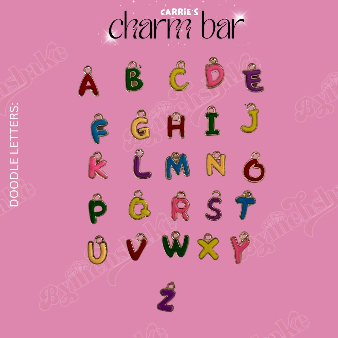Doodle Letter Charm