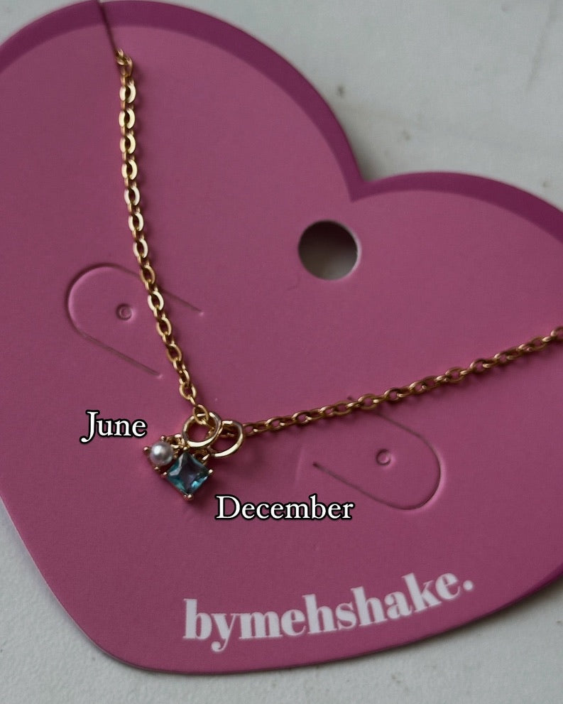Mini Birthstone necklace