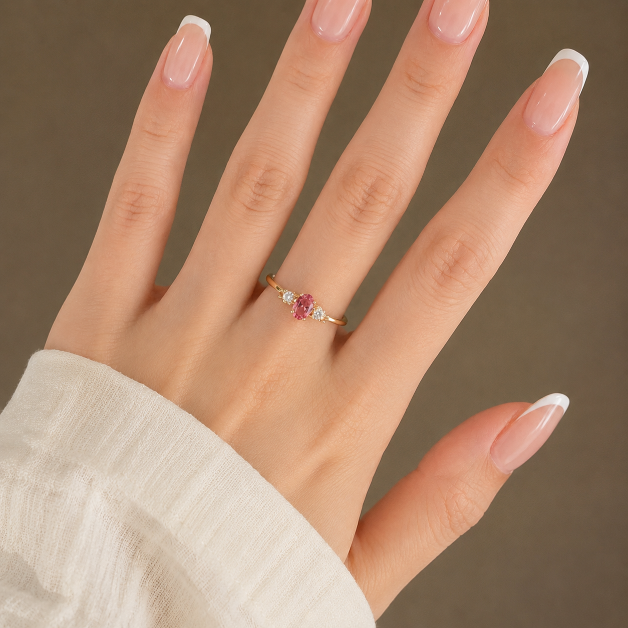 Rosalie Pink Gem Ring