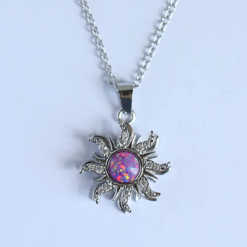 rapunzel sun spin necklace