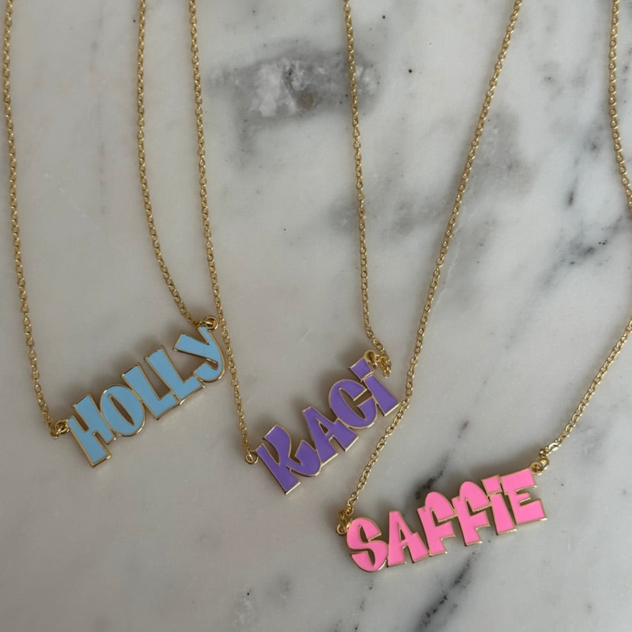 Bratty Custom Name Necklace