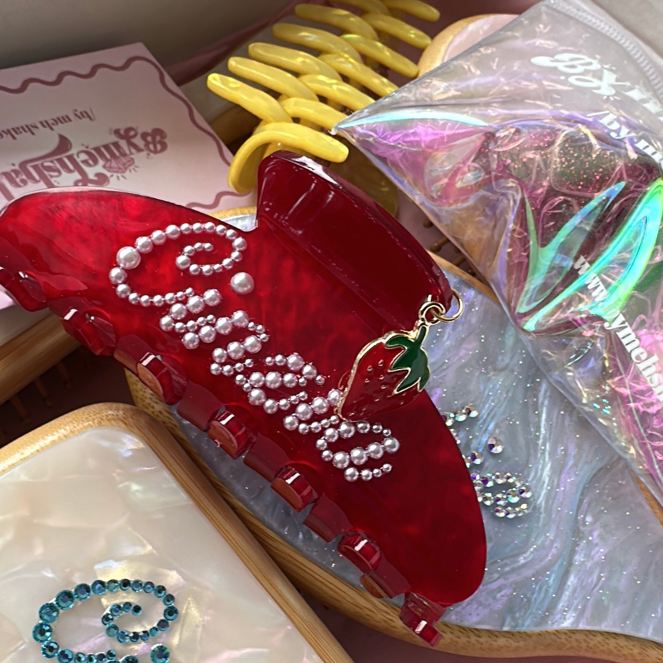 Custom Charm Hair Claw Clip