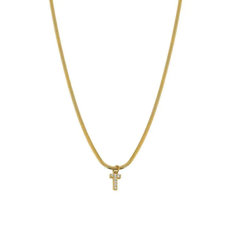 Alphabet Snake Chain Necklace