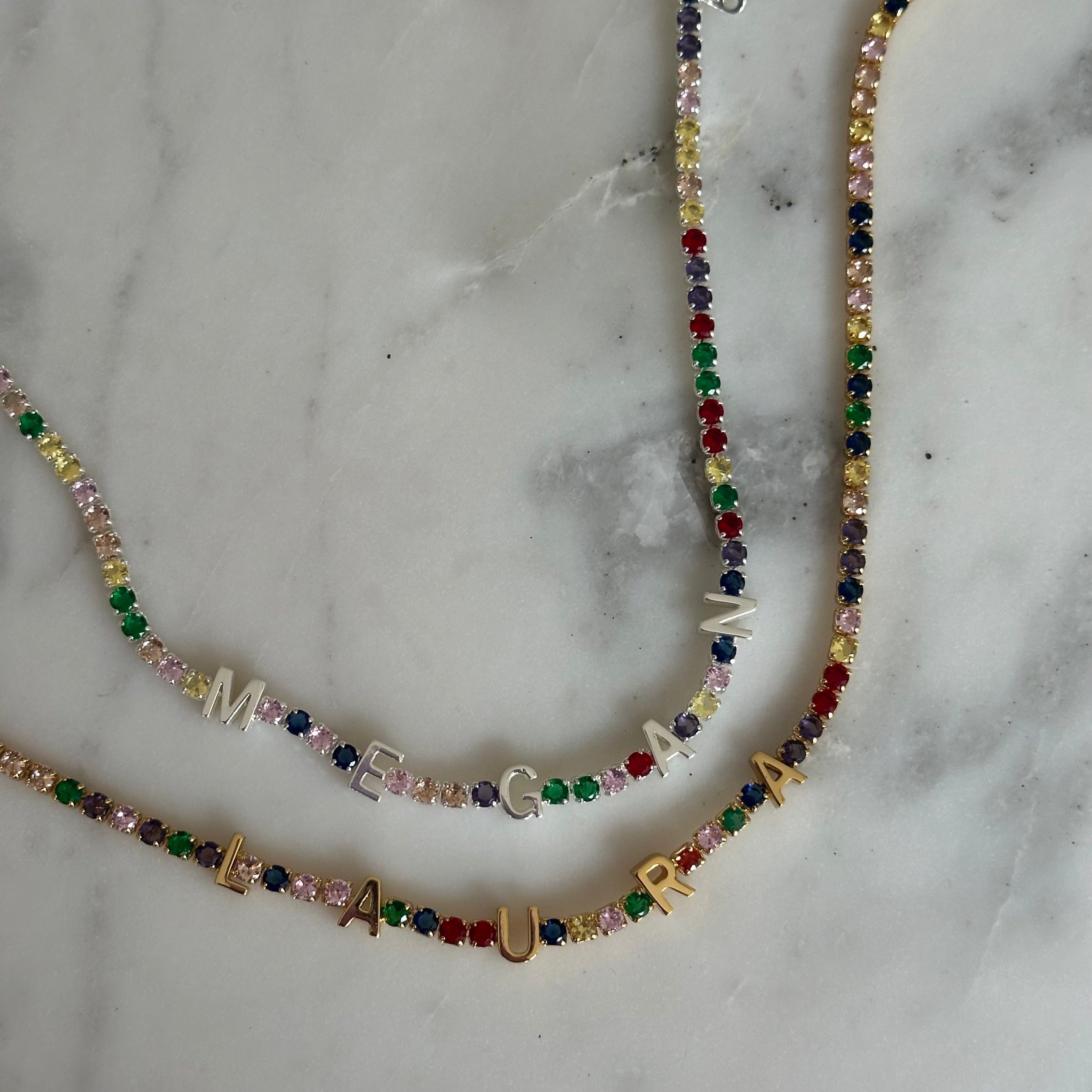 Custom Name Tennis Necklace