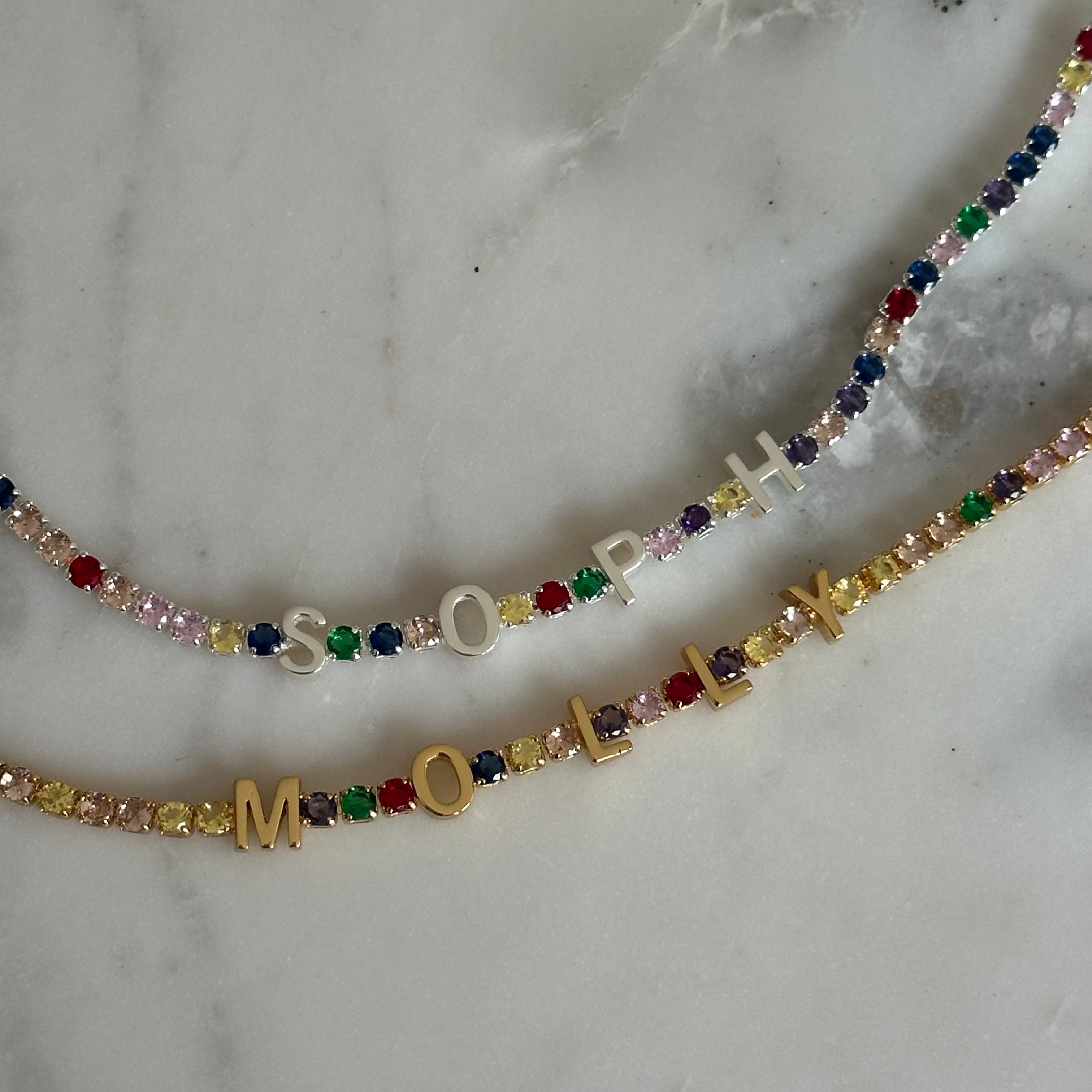 Custom Name Tennis Bracelet