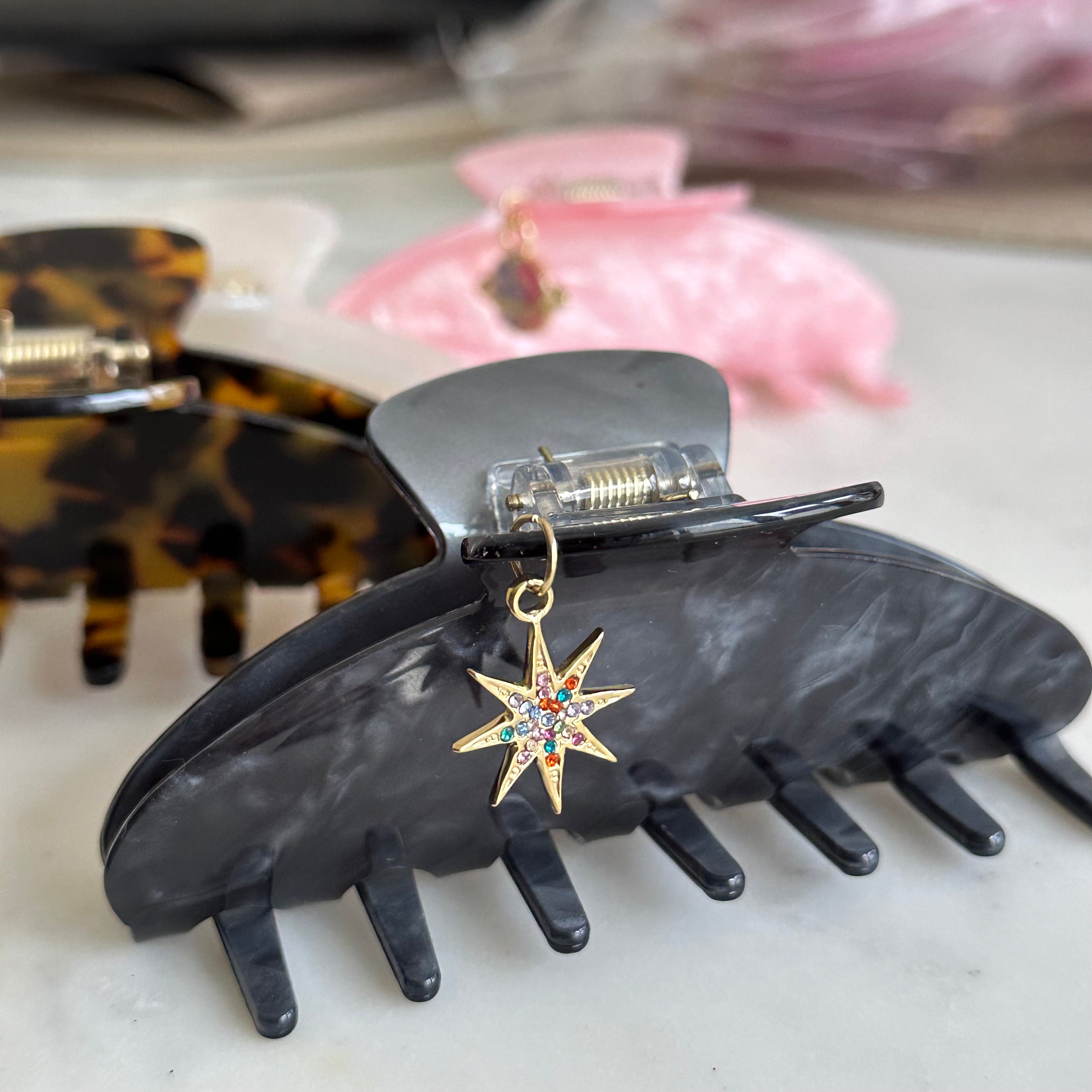 Custom Charm Hair Claw Clip