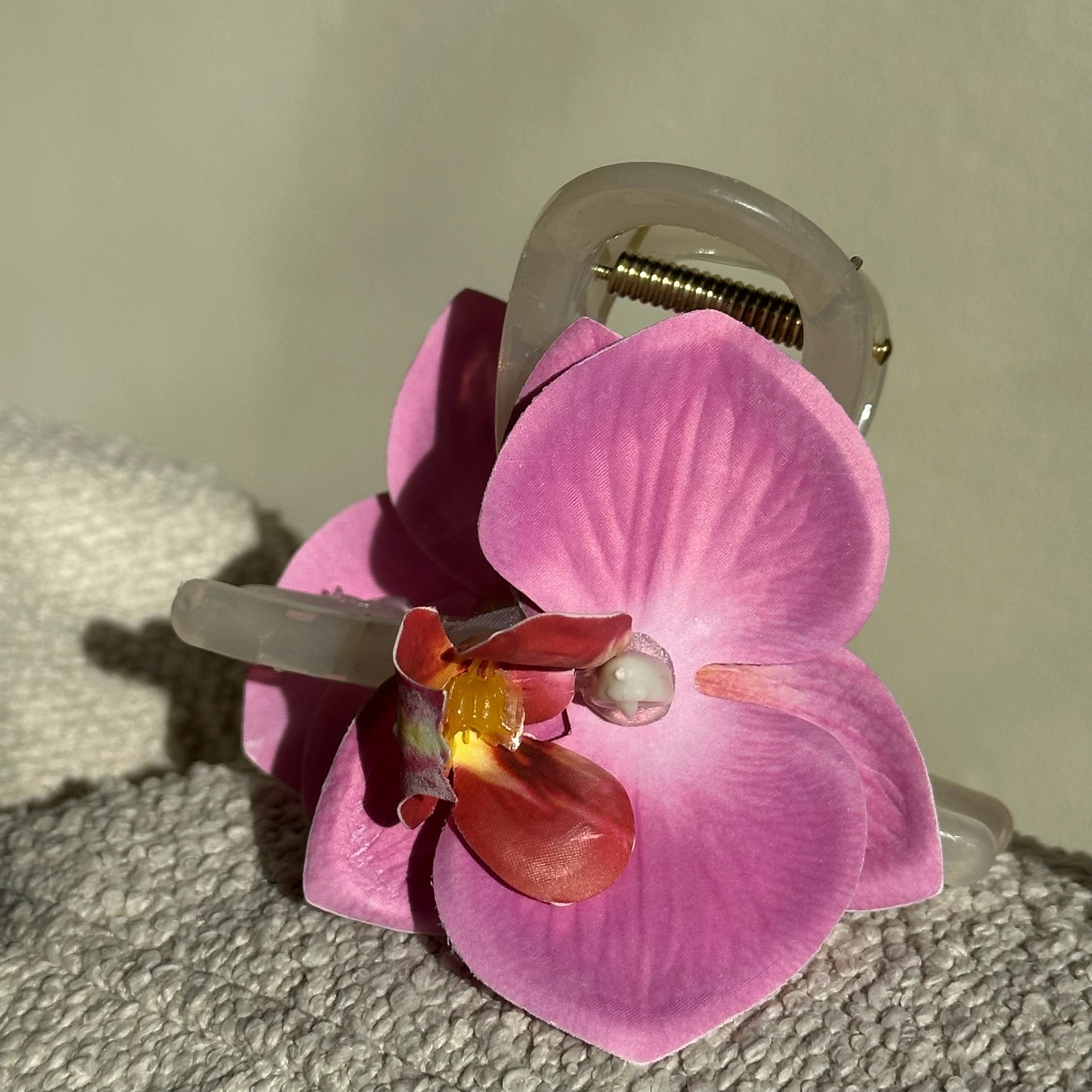 Orchid Hair Claw Clip