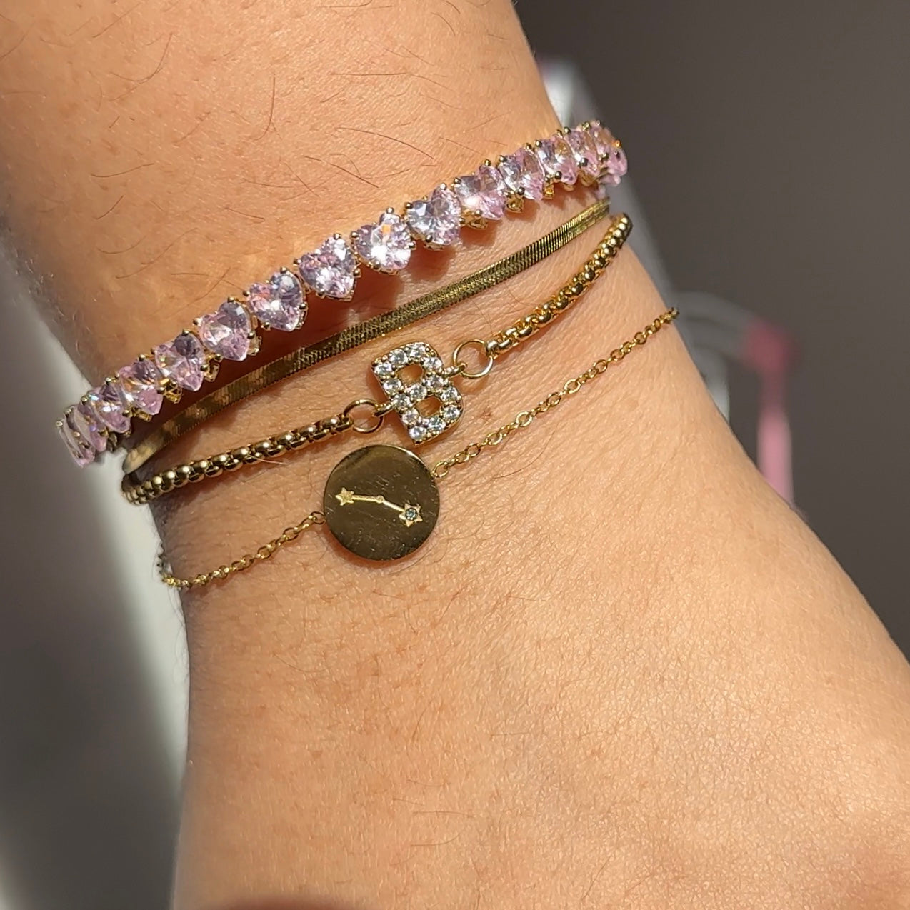 initial letter bracelet