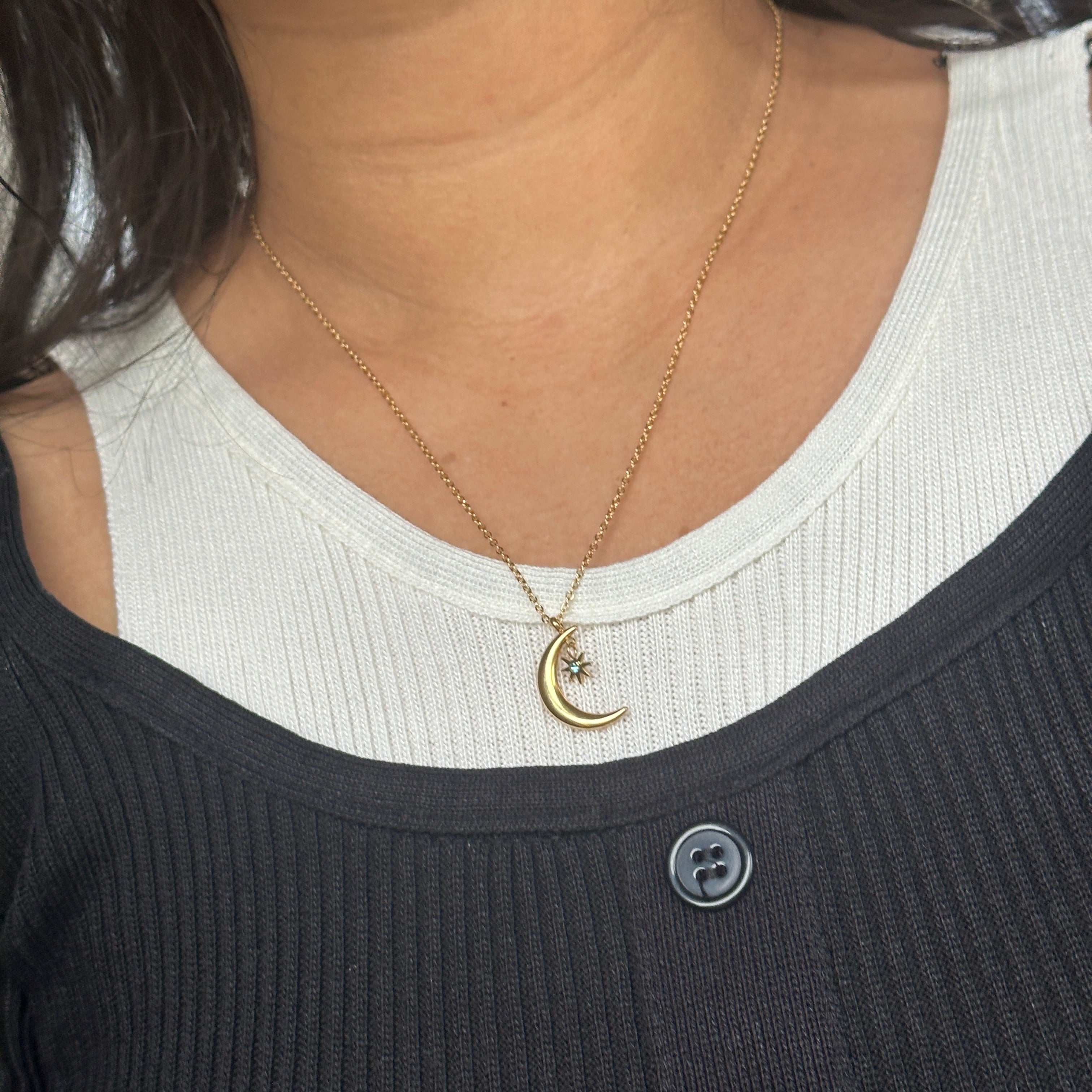 moon birthstone necklace