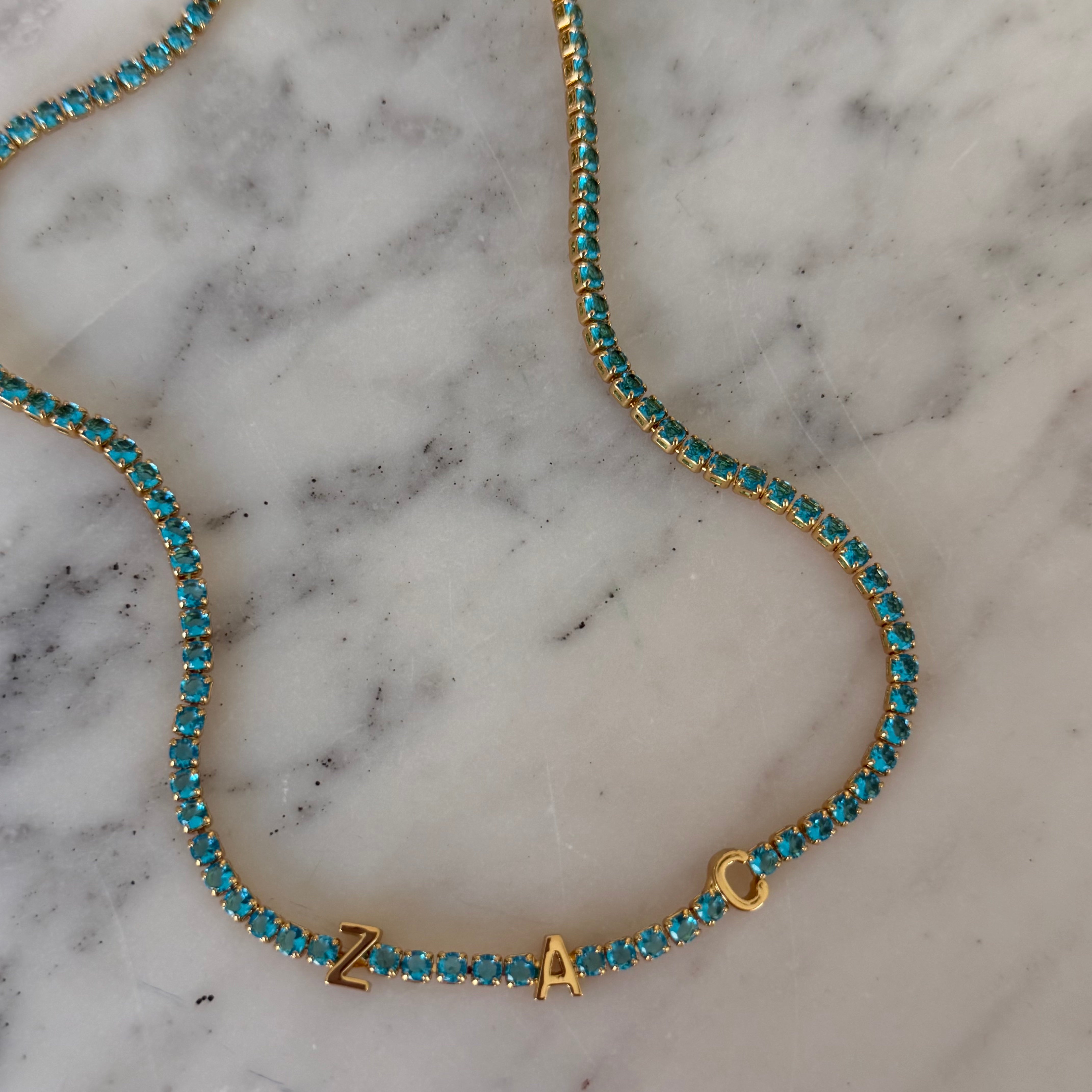 Custom Name Tennis Necklace