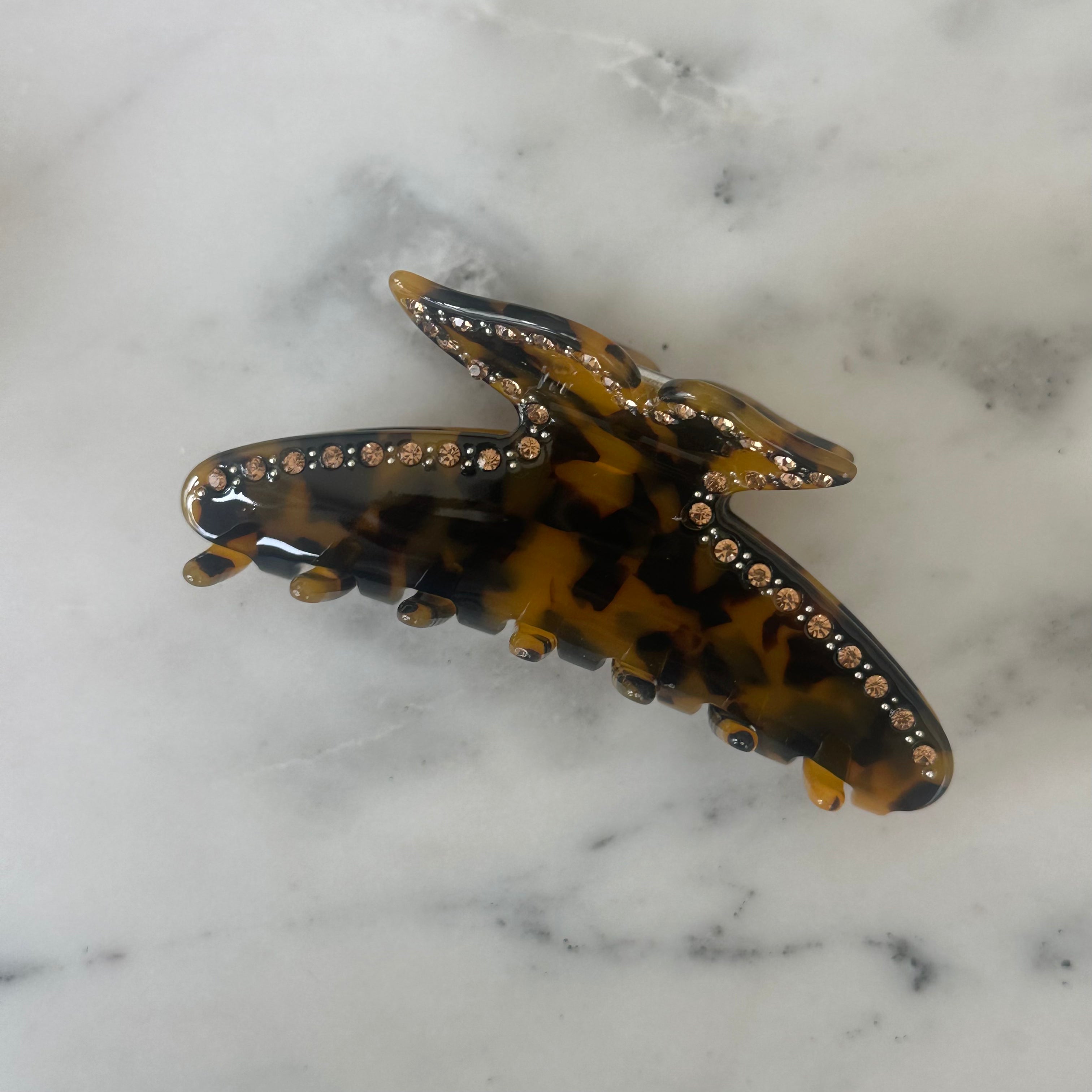 Diamanté Butterfly Hair Claws