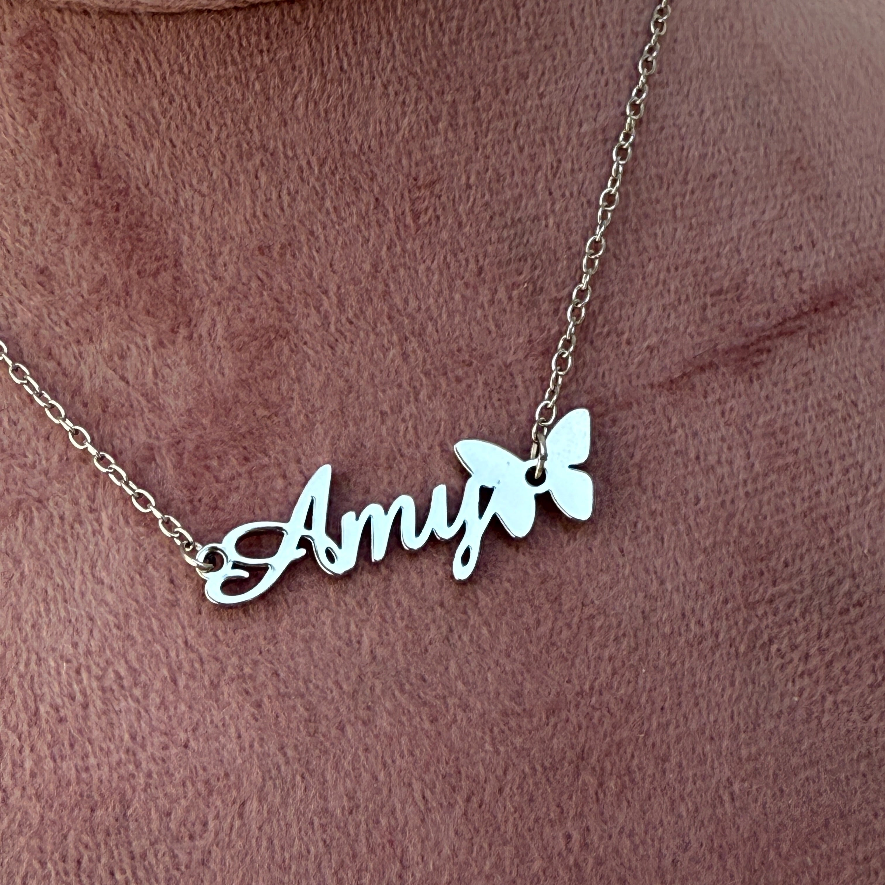 Butterfly Name Necklace