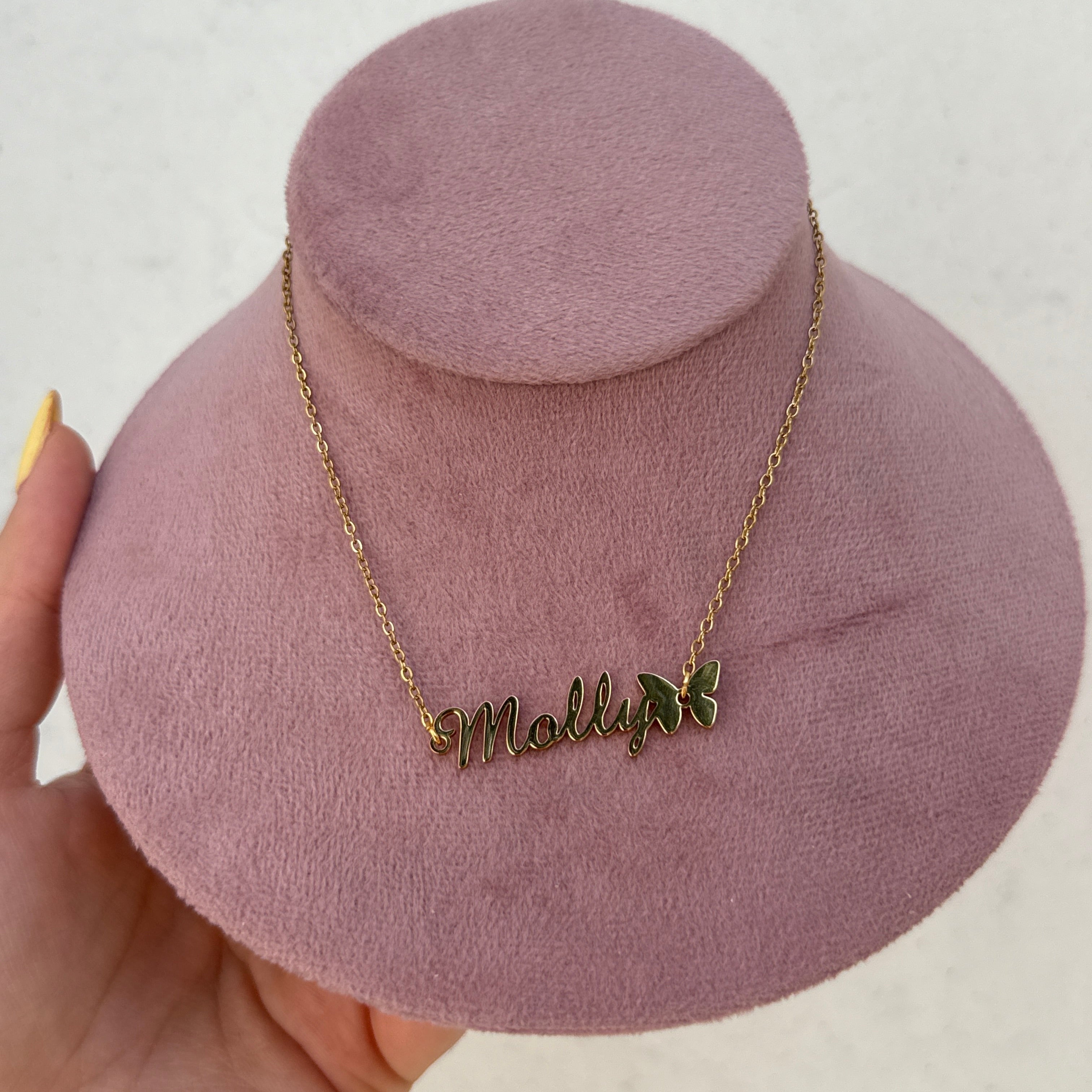 Butterfly Name Necklace