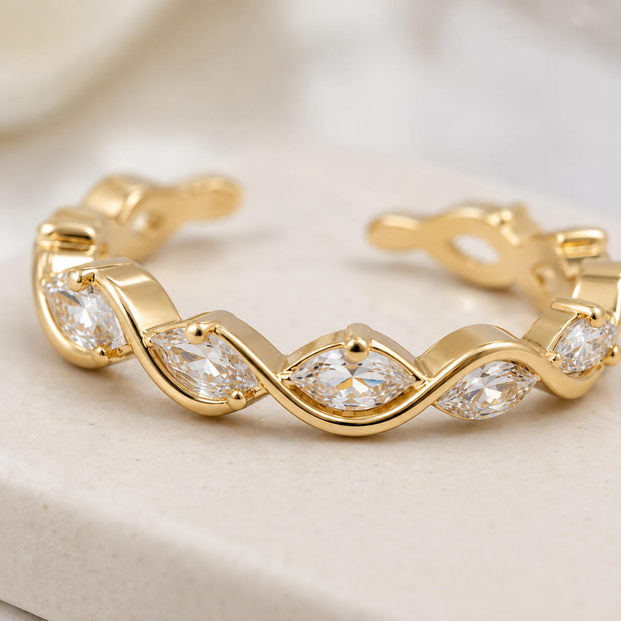 Celeste Wave Ring