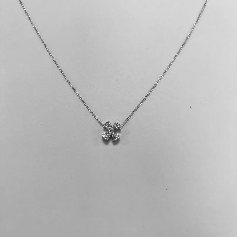 silver bubble letter personalised necklace