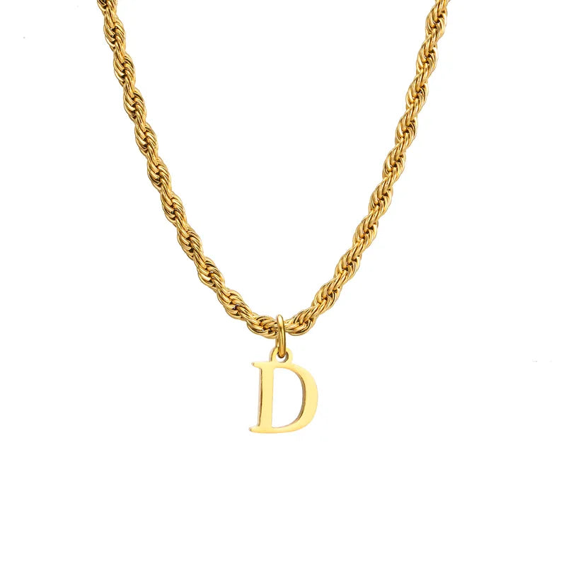 Letter Rope Necklace