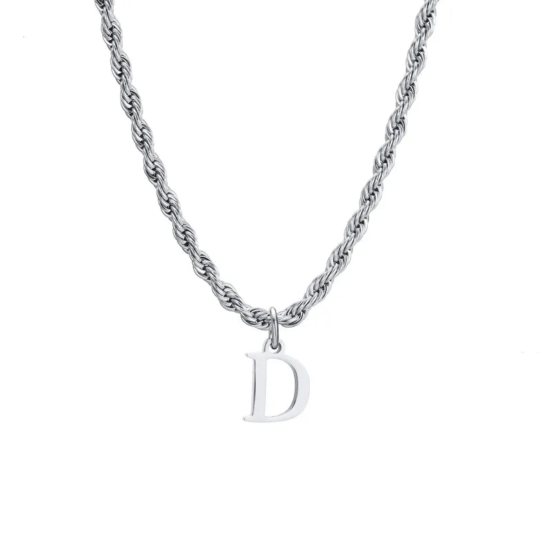 Letter Rope Necklace