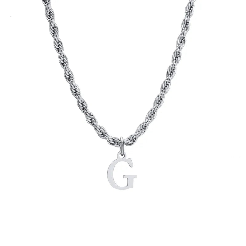 Letter Rope Necklace