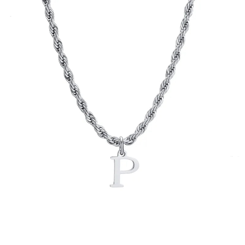 Letter Rope Necklace