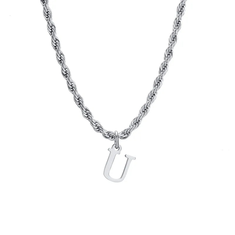 Letter Rope Necklace