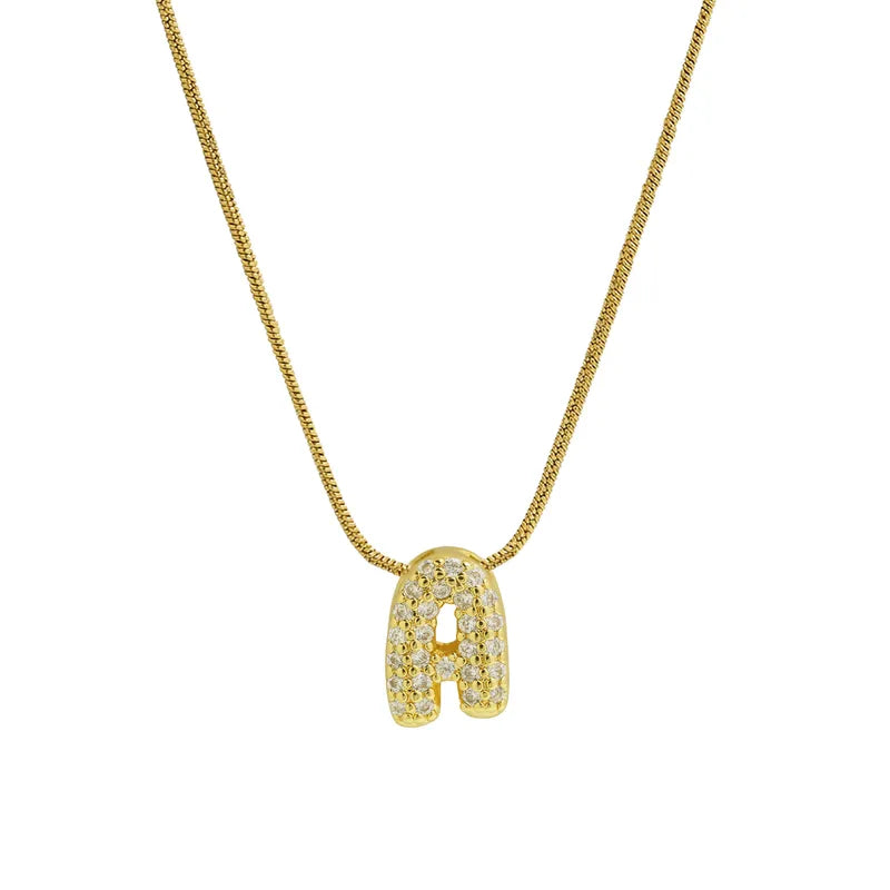 Sparkly Letter Necklace