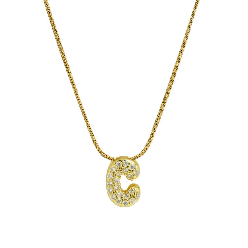 Sparkly Letter Necklace