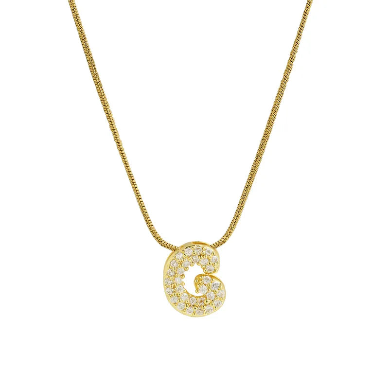 Sparkly Letter Necklace