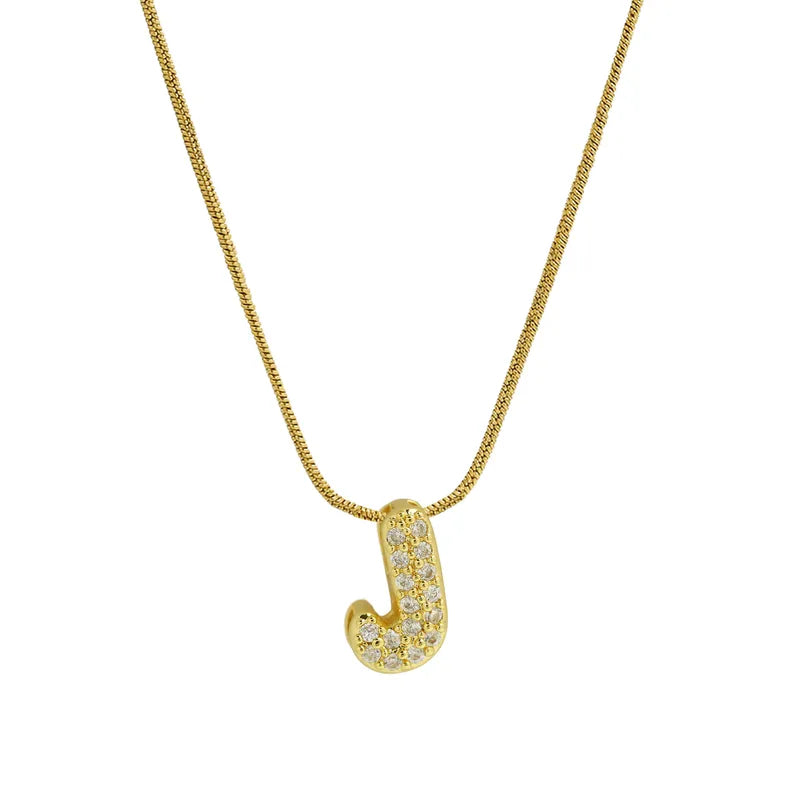 Sparkly Letter Necklace