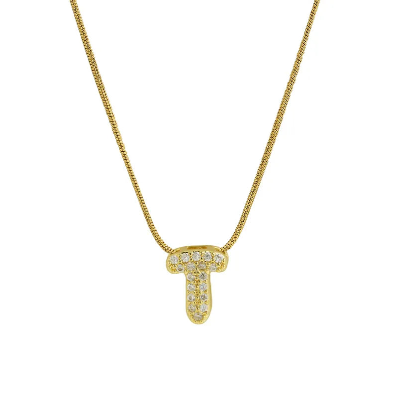 Sparkly Letter Necklace