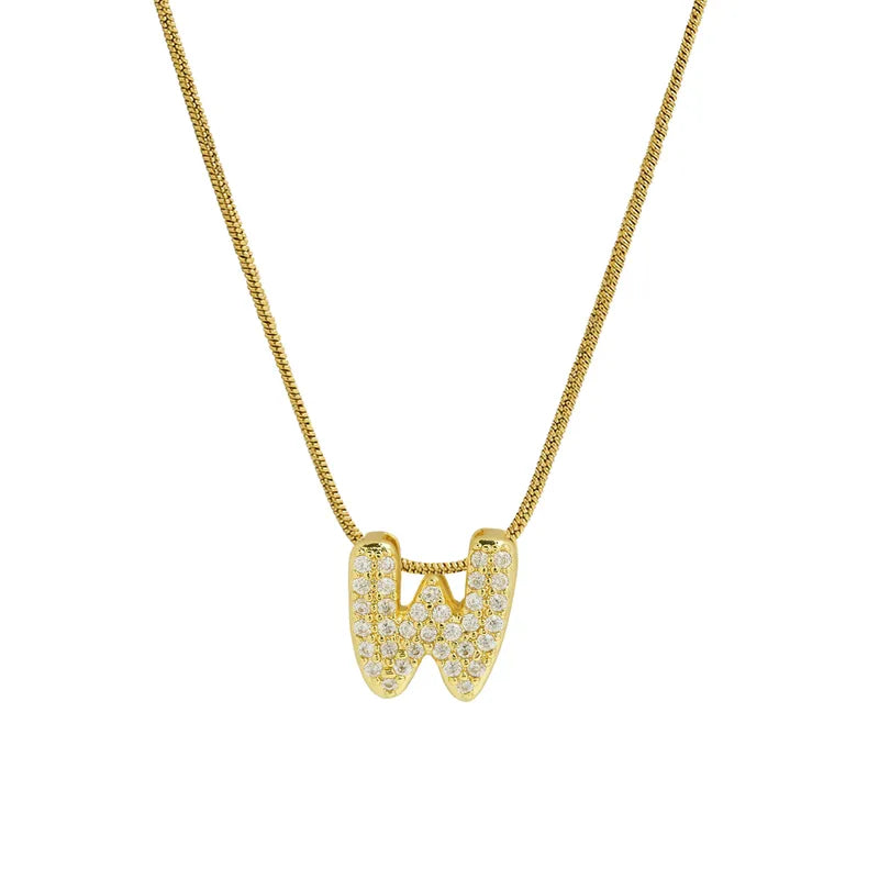 Sparkly Letter Necklace