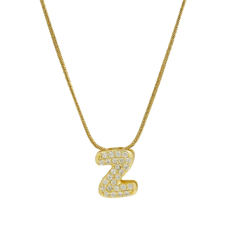 Sparkly Letter Necklace