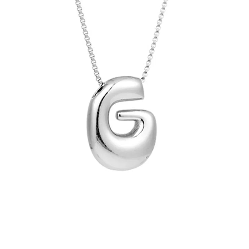 groovy balloon letter necklace