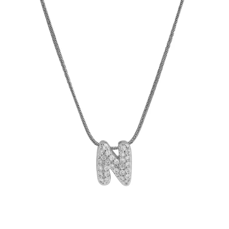 Sparkly Letter Necklace