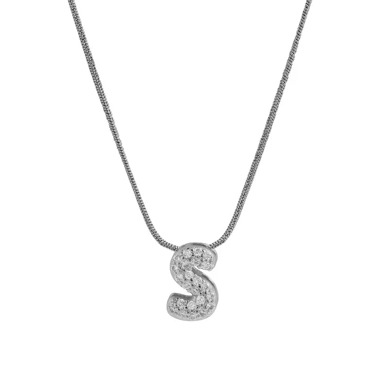 Sparkly Letter Necklace